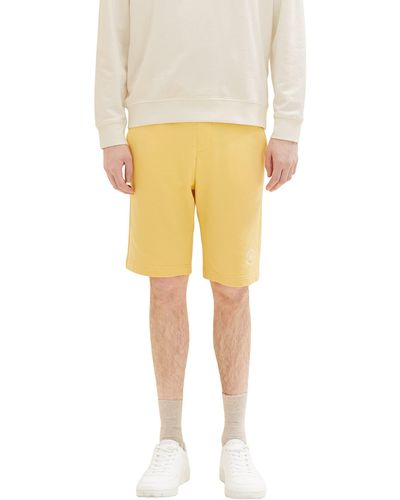 Tom Tailor 1036329 Bermuda Sweatpants Shorts - Gelb