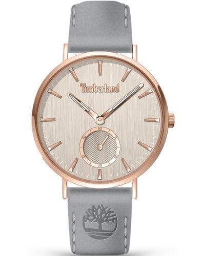 Timberland Analoog Kwarts Horloge Met Lederen Armband Tdwla2104301 - Metallic