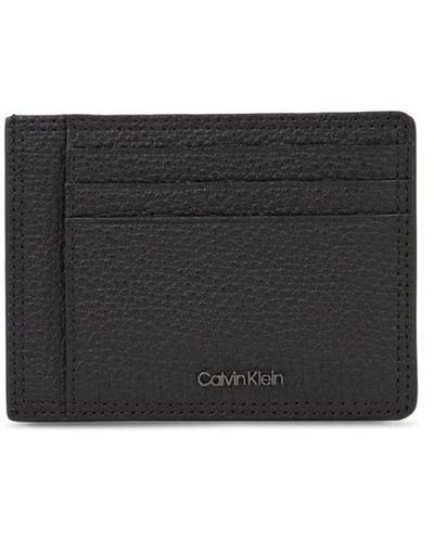Calvin Klein Cardholder Minimalism Leather - Black