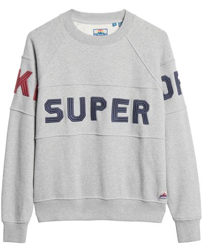 Superdry Ski-Sweatshirt Grau Meliert 38