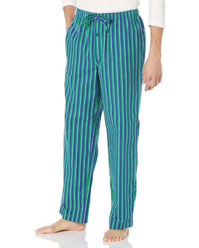 Amazon Essentials Conjunto de pijama de franela con botones en la parte delantera y manga larga Mujer - Azul