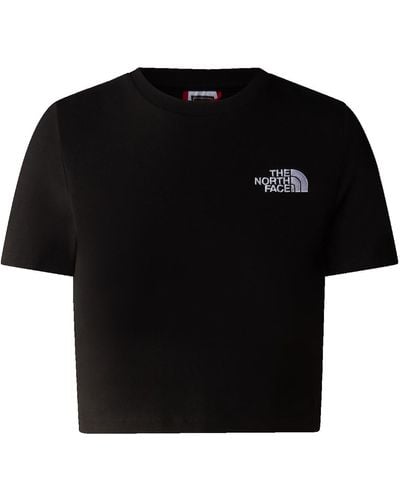The North Face Crop T-shirt Tnf Black S