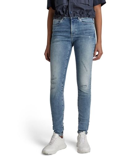 G-Star RAW Jeans 3301 High Skinny Wmn,blauw