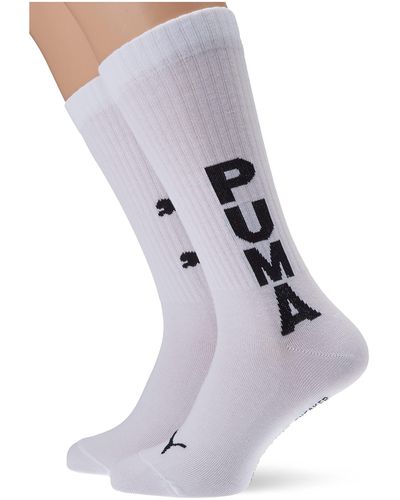 PUMA Graphic Logo Crew Sock - Grijs