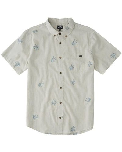 Billabong Classic Sundays Woven Short Sleeve Shirt Button - Multicolour