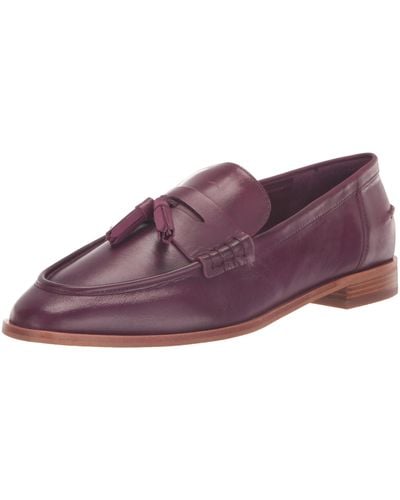 Vince Camuto Chiamry Block Heel Loafer Flat - Purple