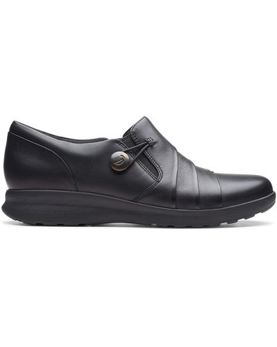 Clarks S Un Adorn Loop Leather Shoes 26147430 6 Uk Black
