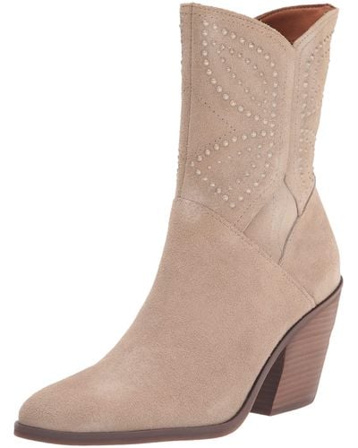 Lucky Brand Lakelon Western Bootie Ankle Boot - Natural