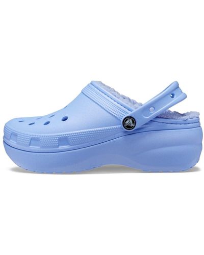 Crocs™ Zuecos clásicos Forrados con Plataforma W - Azul