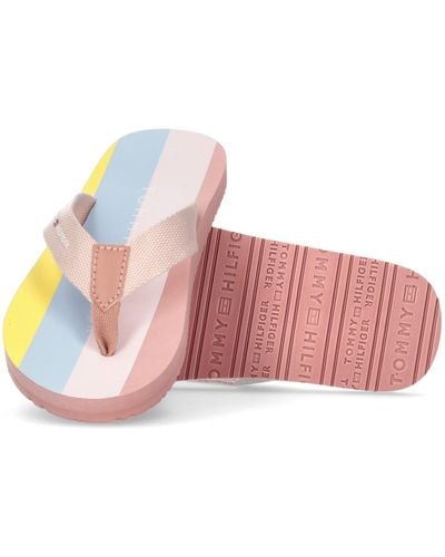 Tommy Hilfiger Flip Flops Tommy Loves NY Beach Sandal Badeschuhe - Pink