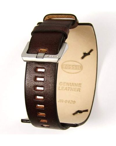 Fossil LB-JR9120 Bracelet de montre de rechange en cuir pour montre JR 9120 - Marron