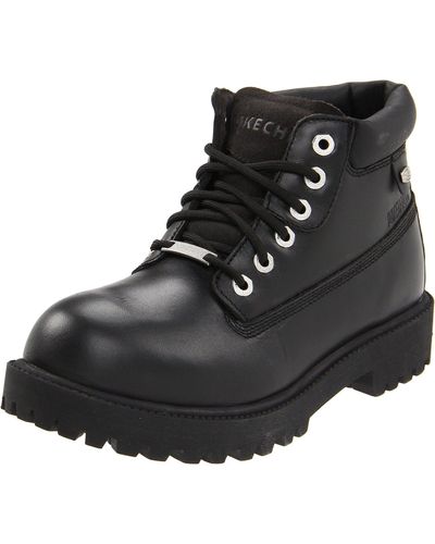 Skechers ZZZZ Verdict Herren Halbschaft Stiefel - Schwarz