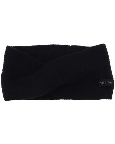 Calvin Klein Essential Knit Twisted Headband Winter - Black