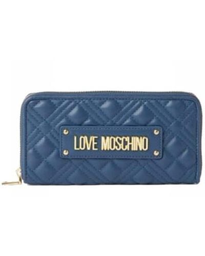 Love Moschino Geldbörse Quilted Brieftasche - Blau