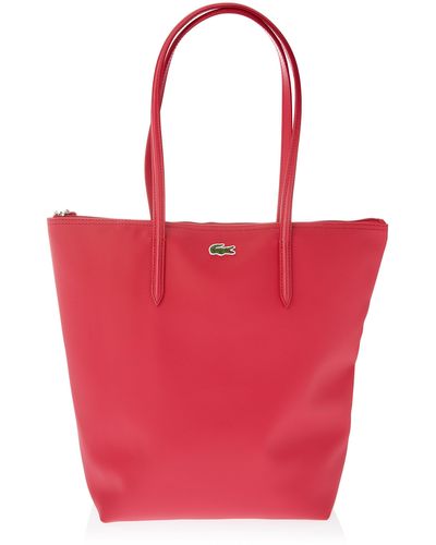 Lacoste Sac Femme L1212 Concept Vertical Shopper Tasche 39 cm - Rot