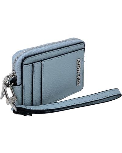 Steve Madden Bpipper Zip Around Card Case Wristlet - Blue
