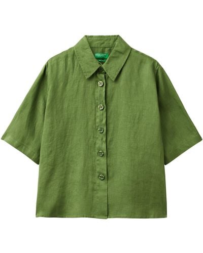 Benetton 5bml5qb75 Shirt - Green