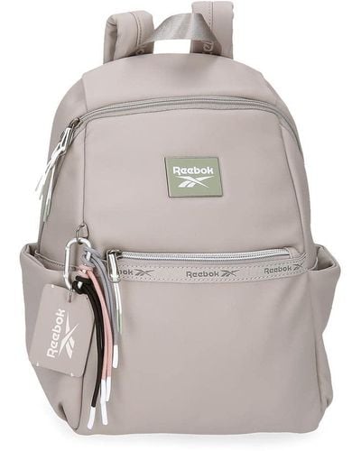 Reebok Tina Adaptable Backpack Tablet 9 Zoll Grau 25.5x35x14 cm Kunstleder 12.5L