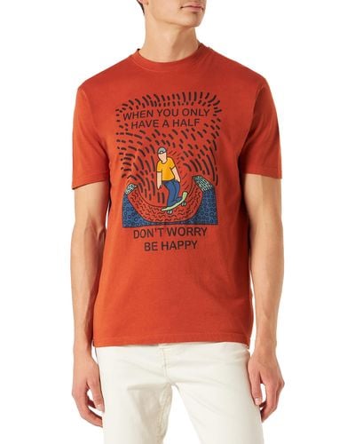 Springfield Camiseta de ga Corta Half pie - Rojo