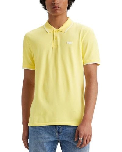Levi's Slim Housemark Polo Shirt Nen - Geel