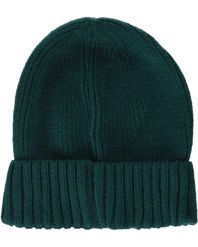 Amazon Essentials Ribbed Cuffed Knit Beanie Chapeau - Vert
