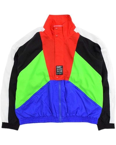 PUMA Tailored For Sport Track Jacket S Zip Up Colourblock Top 597407 89 Multicoloured