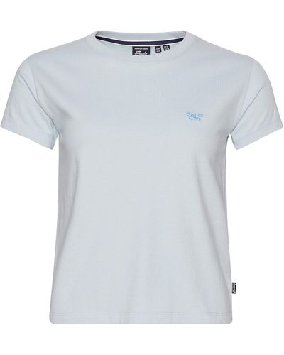Superdry Essential Logo Fitted T-Shirt - Weiß