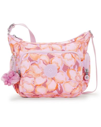 Kipling Crossbody Bag Gabb S Floral Powder Medium - Pink