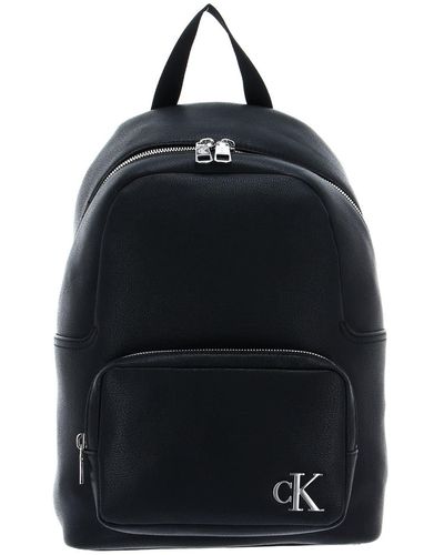 Calvin Klein CKJ Minimal Monogram Campus Backpack 35 Black - Nero