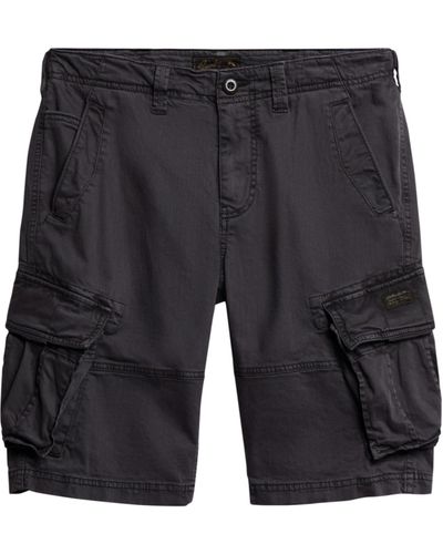 Superdry S Cargo Shorts Black 36 - Blue