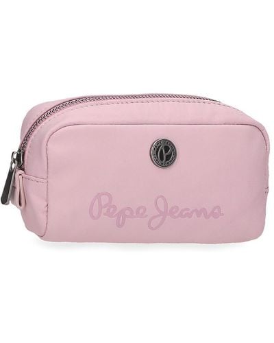 Pepe Jeans Corin Toiletry Bag Pink 17x9x6.5cm Polyester And Pu By Joumma Bags