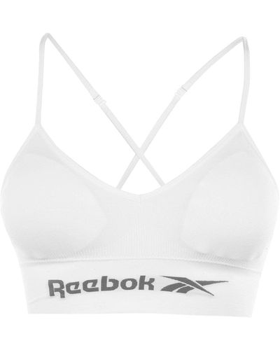 Reebok Seamless Crop Tops Ladies - White