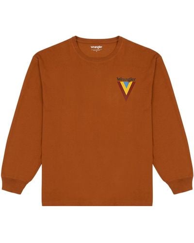 Wrangler Chest Logo Tee T-shirts - Orange