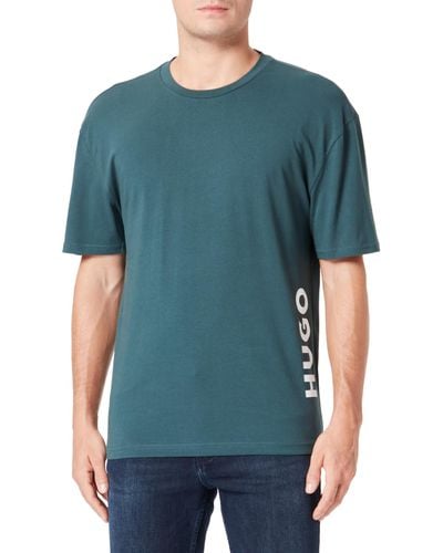 HUGO BOSS T-Shirt RN Relaxed Dark Green302 - Blau
