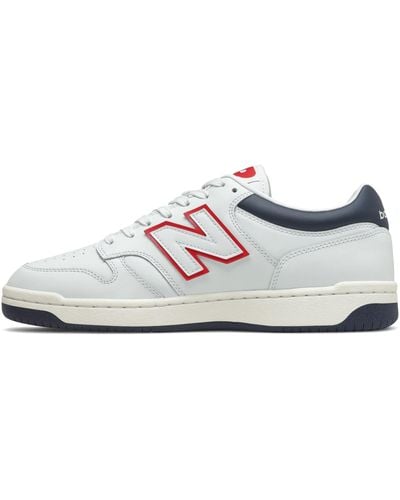 New Balance Homme Bb480 En, Leather, Taille - Blanc