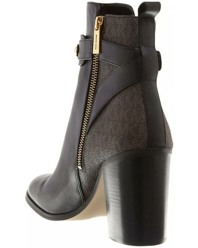 Michael Kors Darcy Heeled Bootie Ankle Boots - Black