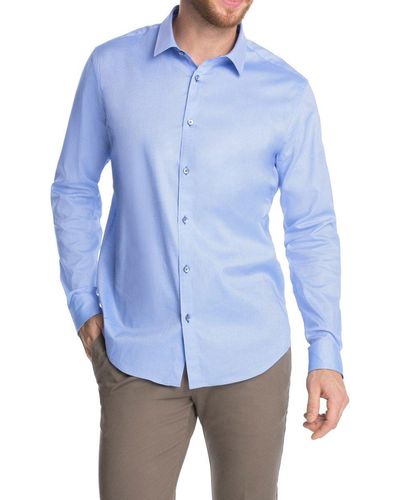 Esprit Collection Slim Fit Businesshemd 104eo2f006 - Blauw