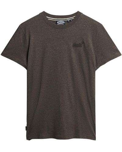 Superdry Essential Logo Emb Tee T-Shirt - Grau