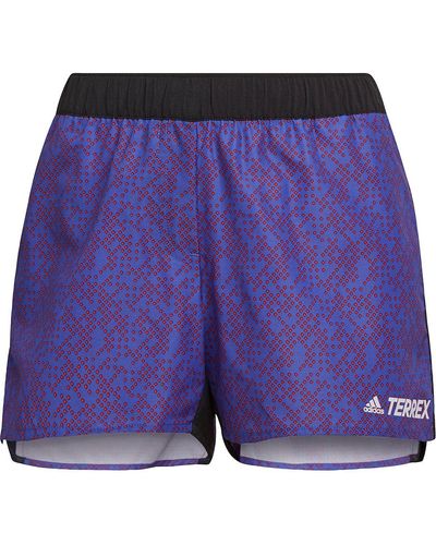 adidas S Terrex Prime Shorts Purple S - Blue