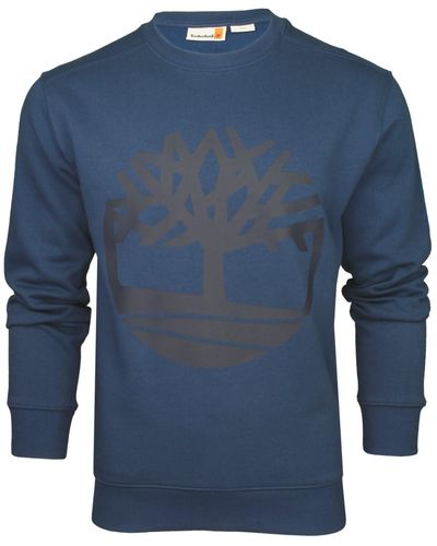 Timberland Tree Logo Crew Neck Sweatshirt - Blue