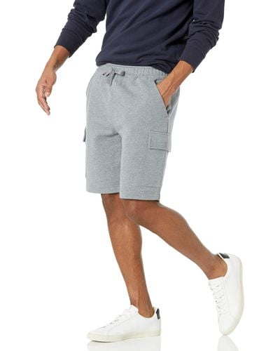Amazon Essentials Fleece-Cargo-Shorts - Blau