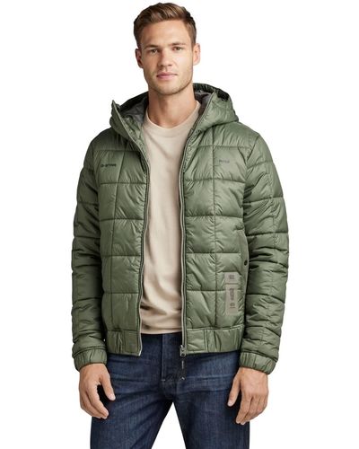 G-Star RAW Meefic sqr Quilted HDD Jkt Giacca - Verde