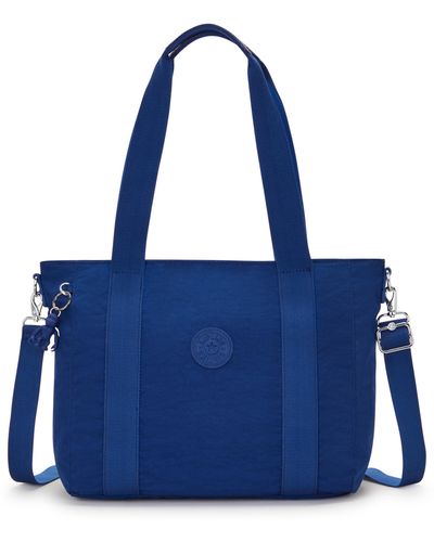 Kipling ASSENI Kleine Tote Vielseitige Leichte Geldbörse Nylon Schultertasche - Blau