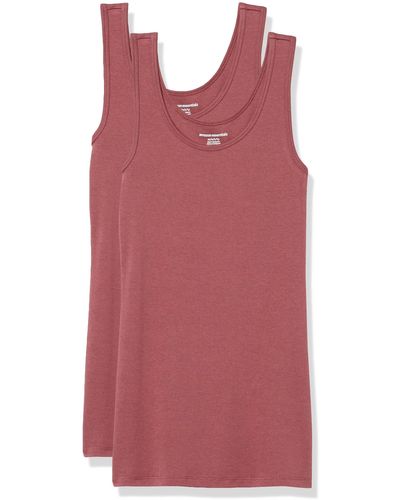 Amazon Essentials Slim-fit Vest - Red