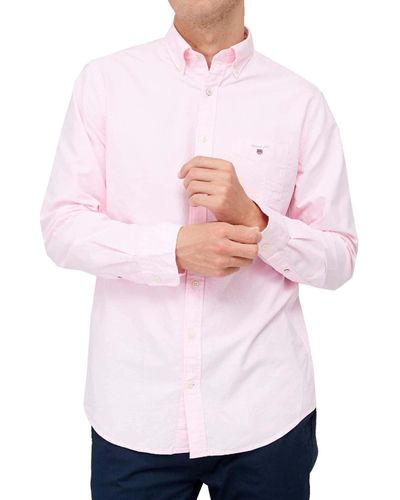 GANT Herren Freizeithemd The Oxford Shirt Reg Bd - Pink