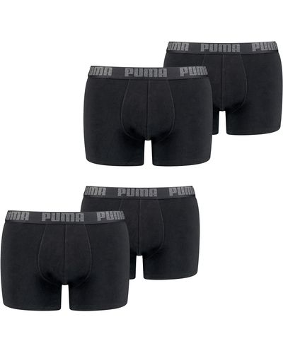 PUMA Boxer Basic Unterhosen 4er Pack 521015001 - Schwarz