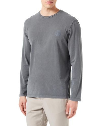 S.oliver Langarmshirt mit Printdetail Grey - Grau