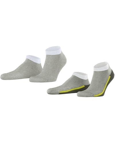 Esprit Falke Sporty Mesh 2-pack Organic Cotton Short Patterned Multipack 2 Pairs Socks - Metallic