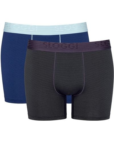 Sloggi Men Ever Cool Short C2p Underwear - Blue
