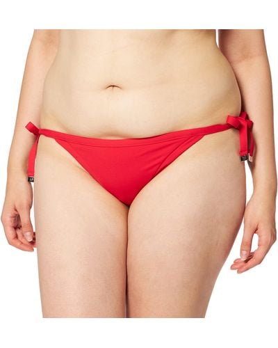 Seafolly Brazilian Tie Side Bikinihose, - Rot